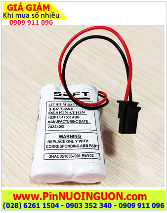 Pin 1S2B LS17500 ABB, Pin nuôi nguồn 1S2B LS17500 ABB lithium 3.6V 7200mAh /Xuất xứ PHÁP